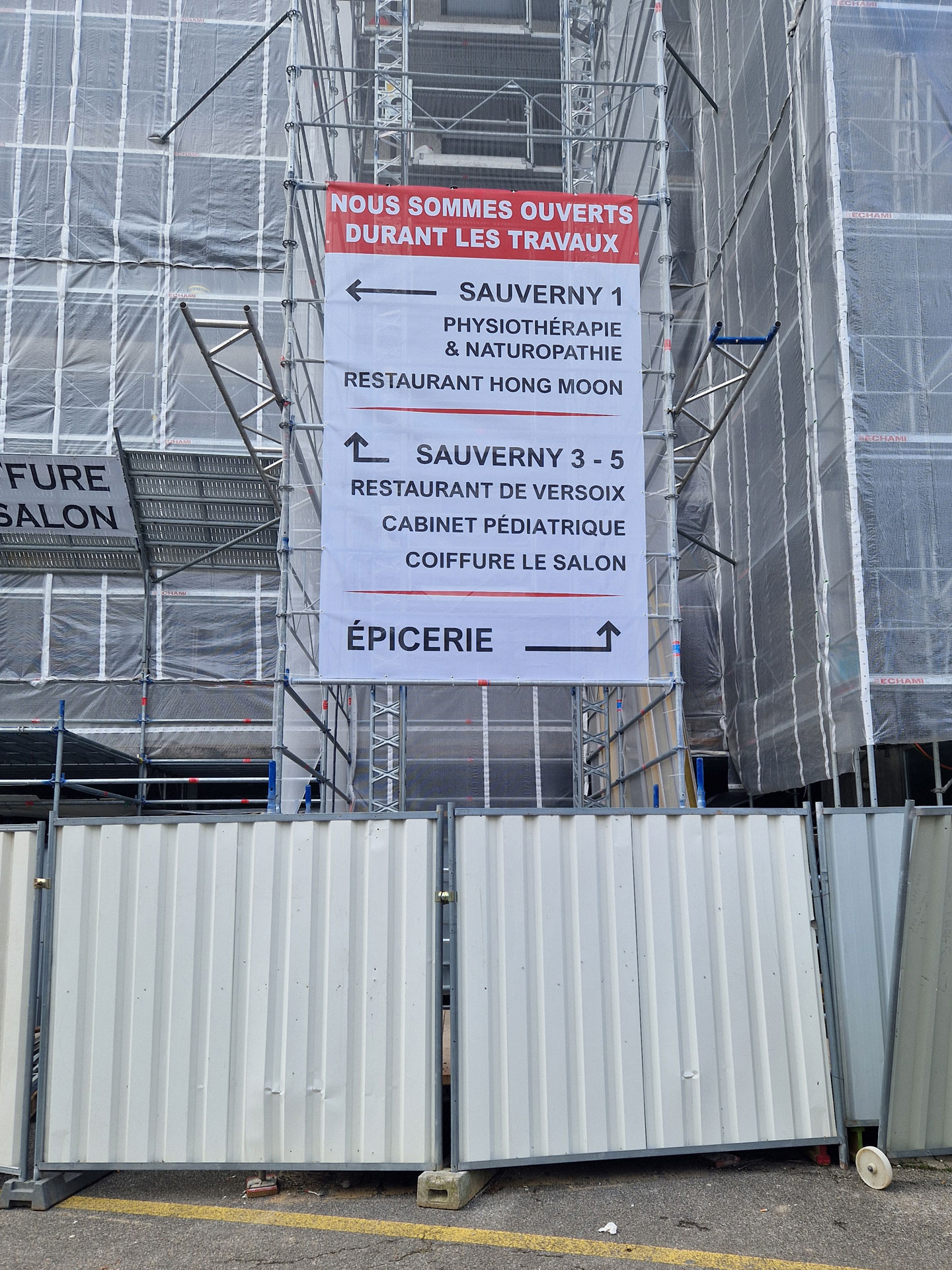 Bâche promotionnelle extérieure