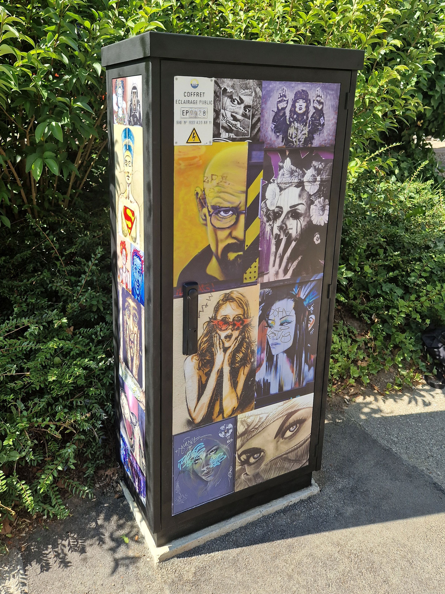 Décoration borne électrique