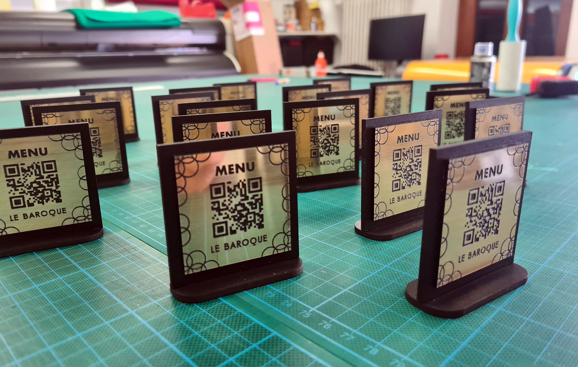 Habillage vitrine Le Baroque